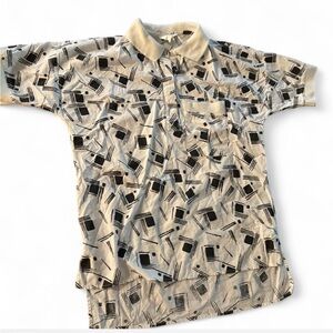 Graphic Print Polo Shirt